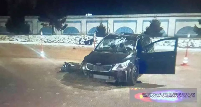 Пассажир протаранившего столб Kia Rio погиб на улице Кузнецова в Иванове