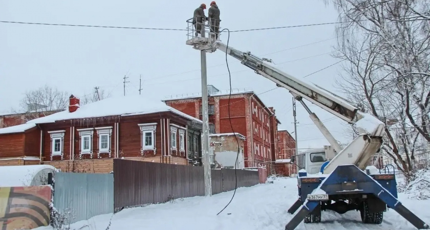 Восемь улиц в Кинешме остались без электричества до полудня