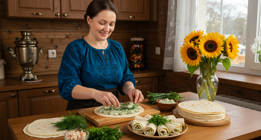 Легко, быстро и вкусно: делаем из лаваша сочные рулетики — разлетаются моментально
