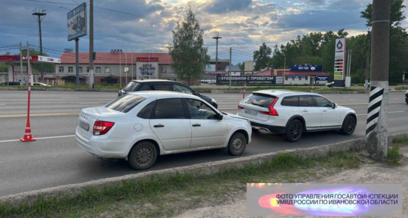 В Иванове водитель Лады погиб после столкновения с Вольво
