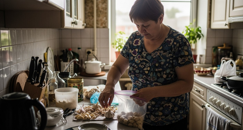 Как сохранить чеснок в морозилке: пошаговая инструкция