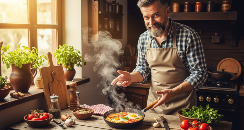 Яичница по-грузински чижи-бижи: сытная вкуснятина на завтрак за 5 минут - поделился приятель грузин