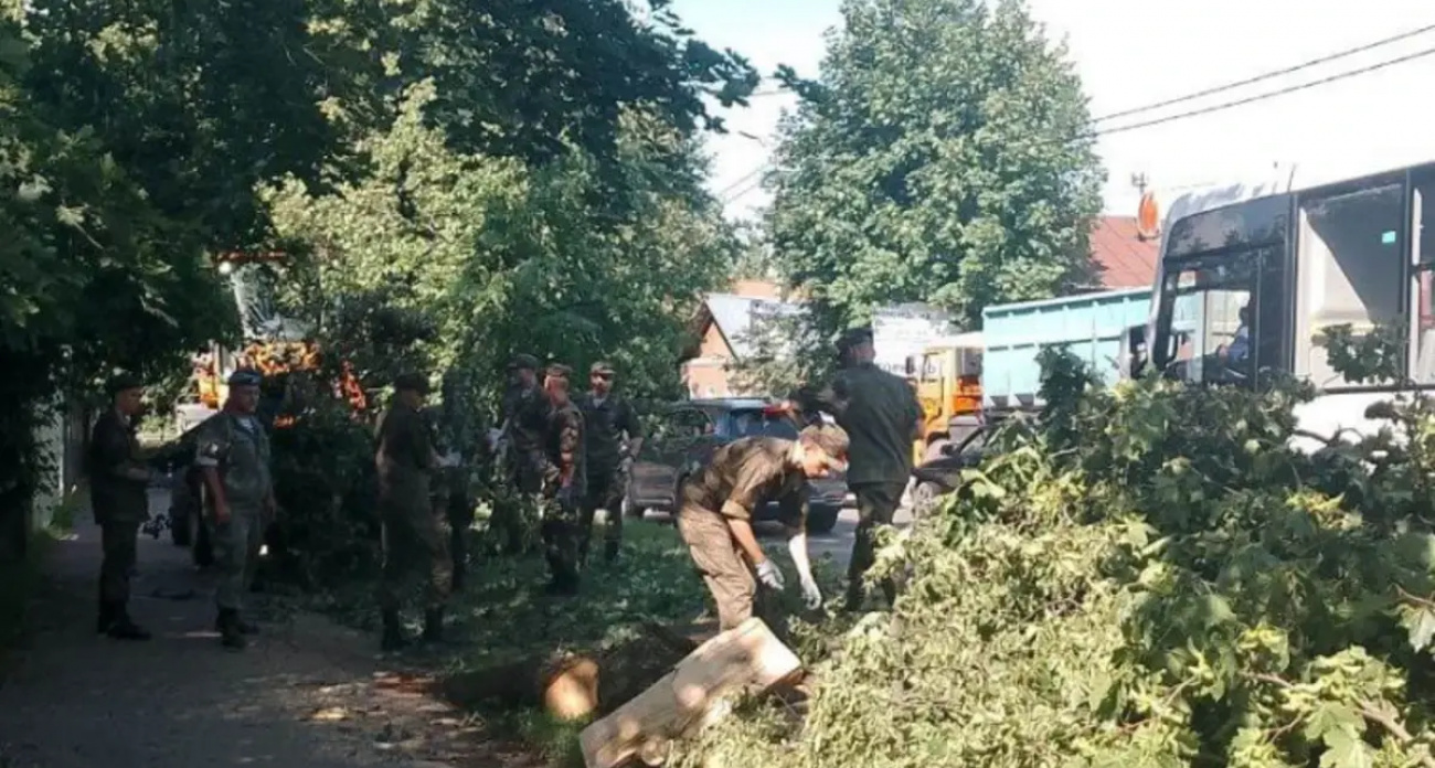 В Иванове 37 человек и 15 единиц спецтехники убирают последствия разрушительного шторма
