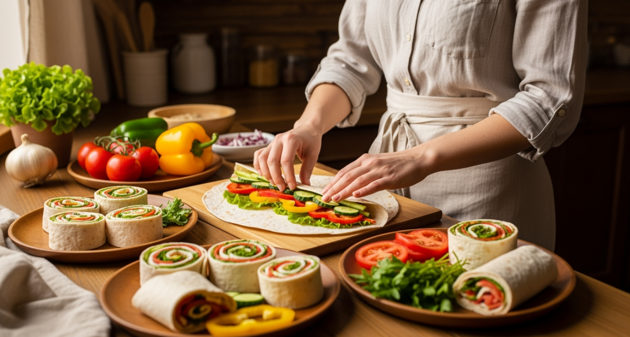 Быстро, просто и очень вкусно: берем лаваш и готовим сытные рулетики — исчезнут со стола в один миг