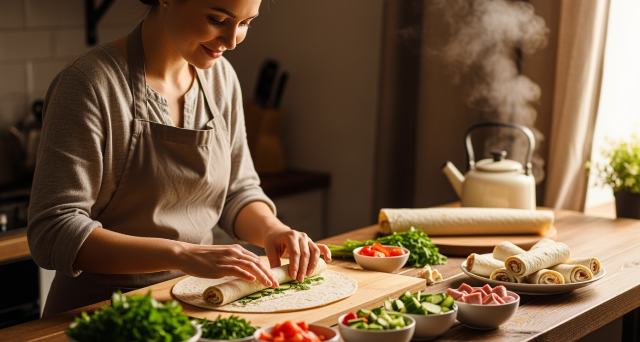Быстро, просто и очень вкусно: берем лаваш и готовим аппетитные рулетики — сметут со стола в один миг