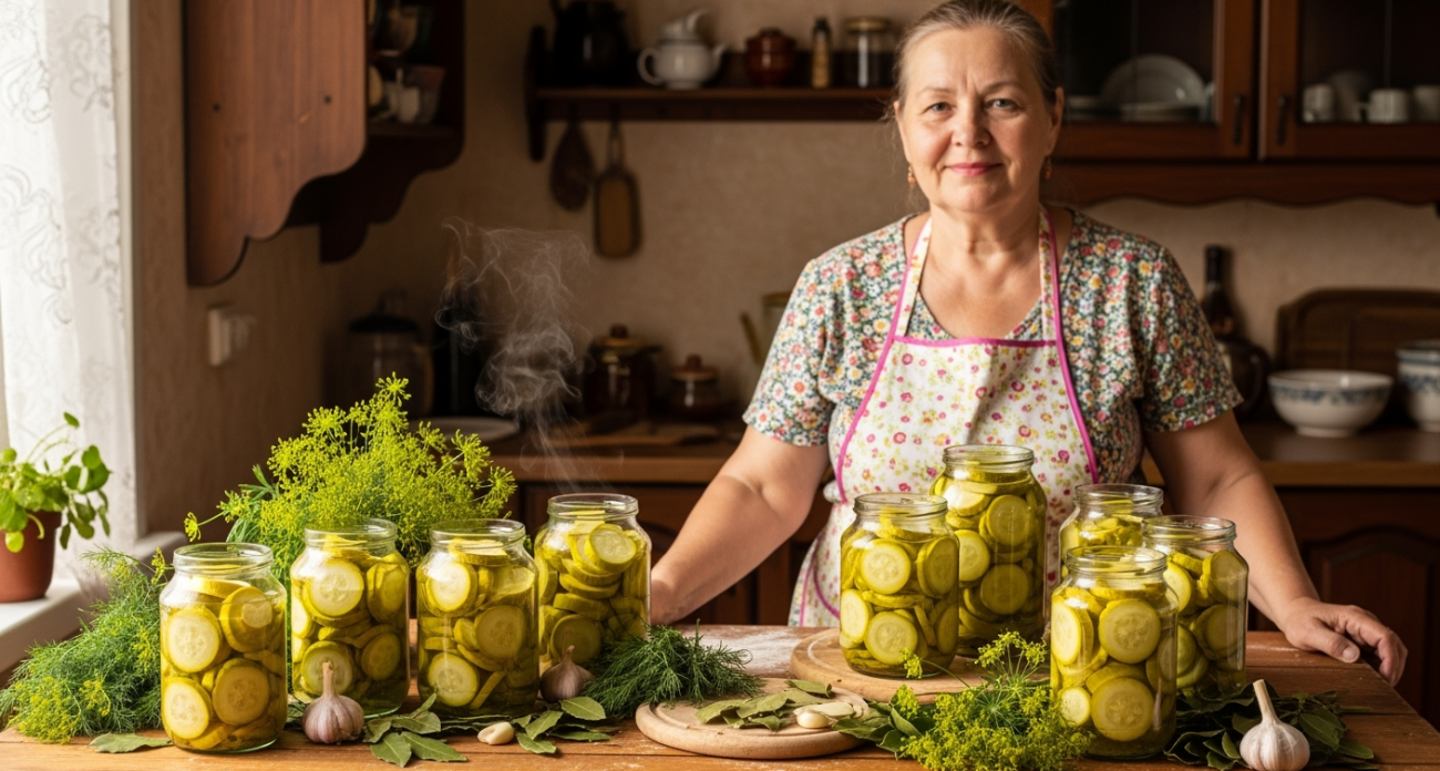 Такие кабачки на зиму сколько ни приготовь, всегда будет мало. Банки не успевают остыть, как их уже просят открыть