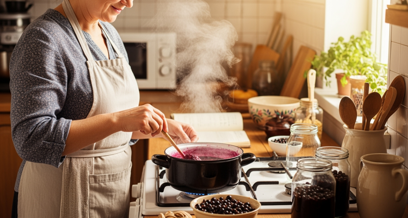 Проверила - вкуснее нет: варенье из черной смородины по старинному рецепту. Перетертая смородина - не то, пятиминутка - тоже не то