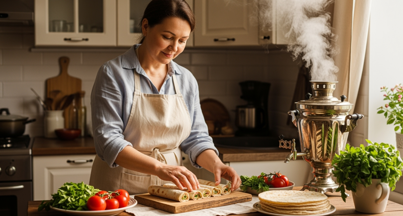 Быстро, просто и очень вкусно: берем лаваш и готовим сочные рулетики — сметут со стола в один миг