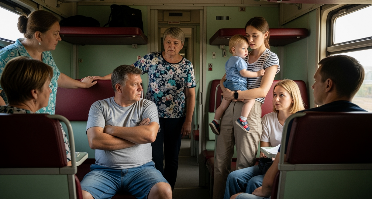Отказался уступить место женщине с ребёнком - полвагона встало на её защиту: скандал в плацкарте шокировал всех