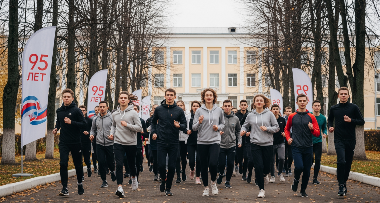 950 метров за 95 лет: ректор Инна Иванова вывела студентов-медиков на юбилейный забег