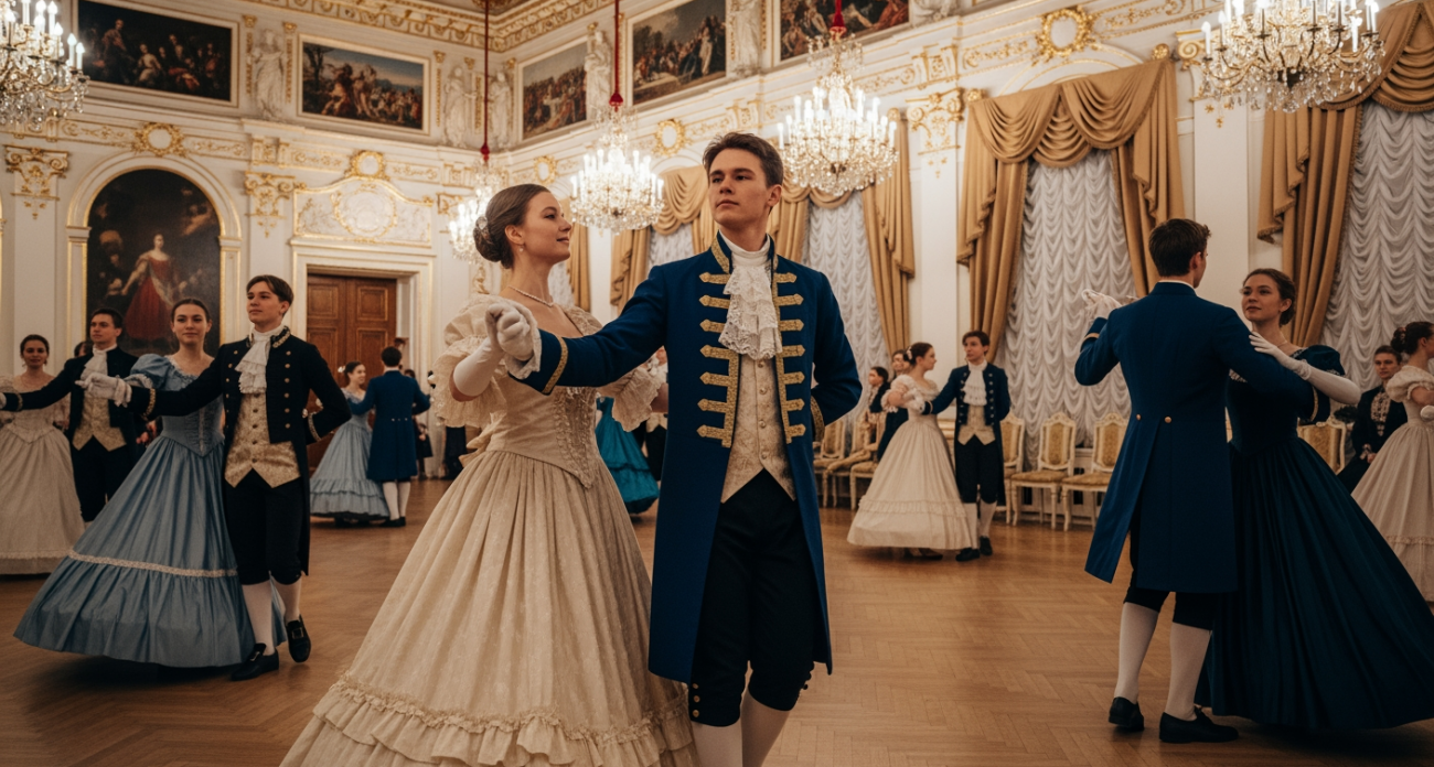 «Души прекрасные порывы!» 60 студентов Иванова станцевали 10 танцев на городском балу