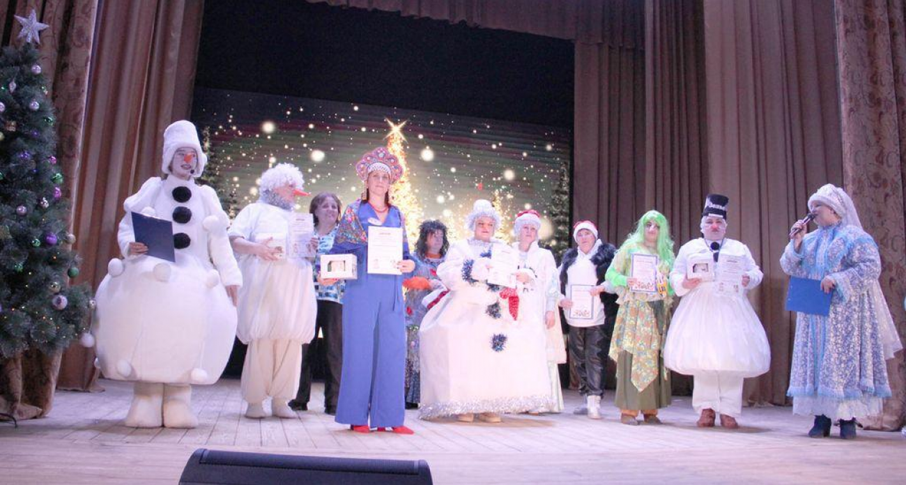 Четыре снежные красавицы боролись за корону в Гаврилово-Посаде