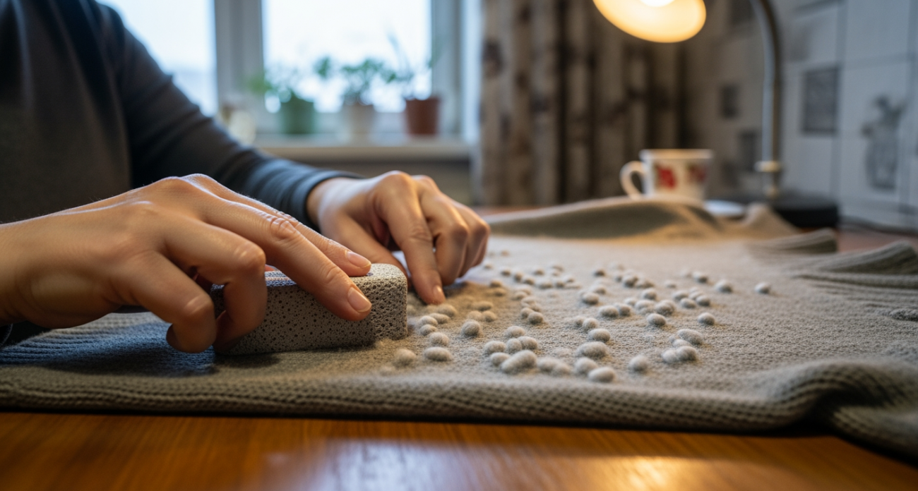 Как избавиться от катышков на ткани: европейский лайфхак, который работает лучше всего