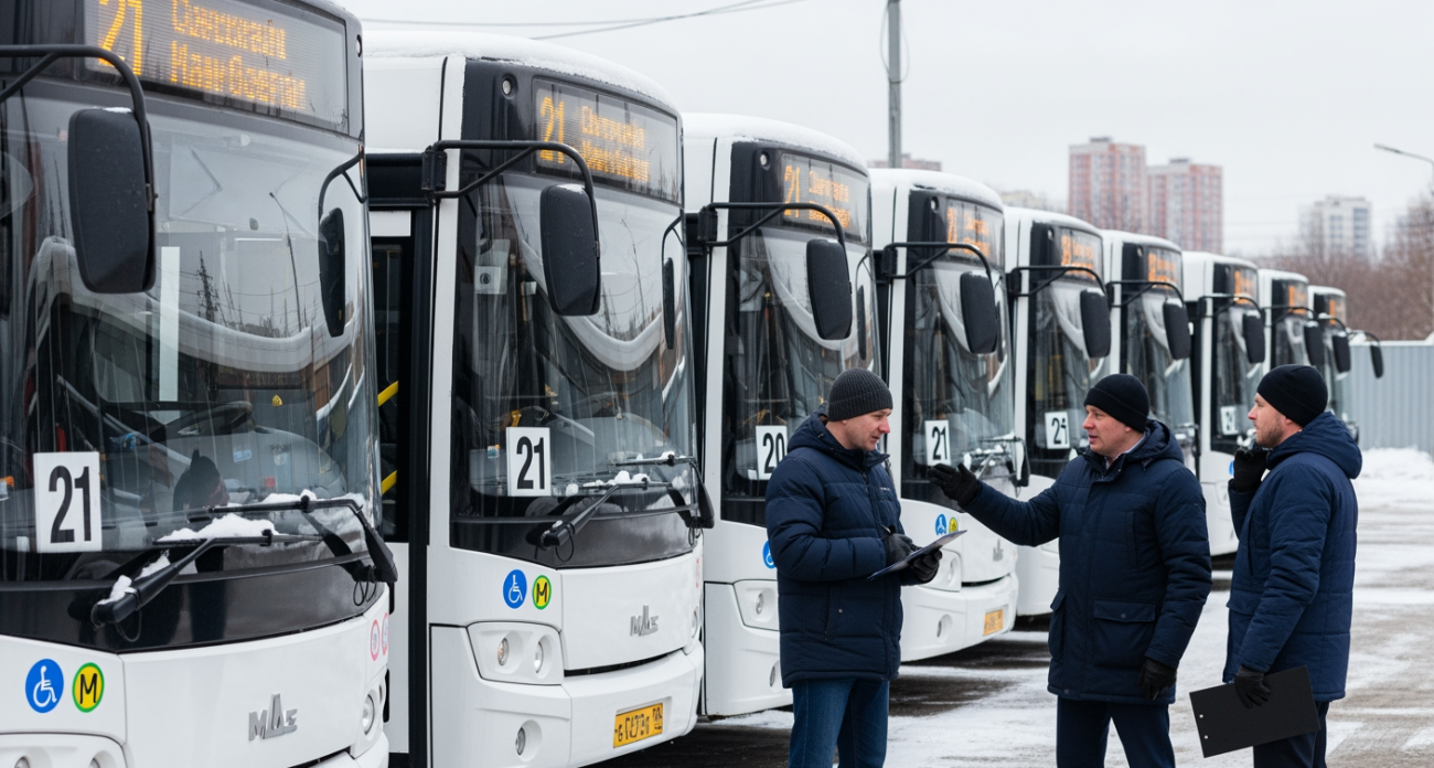 Санкт-Петербург передал Иванову 15 автобусов с полными баками топлива