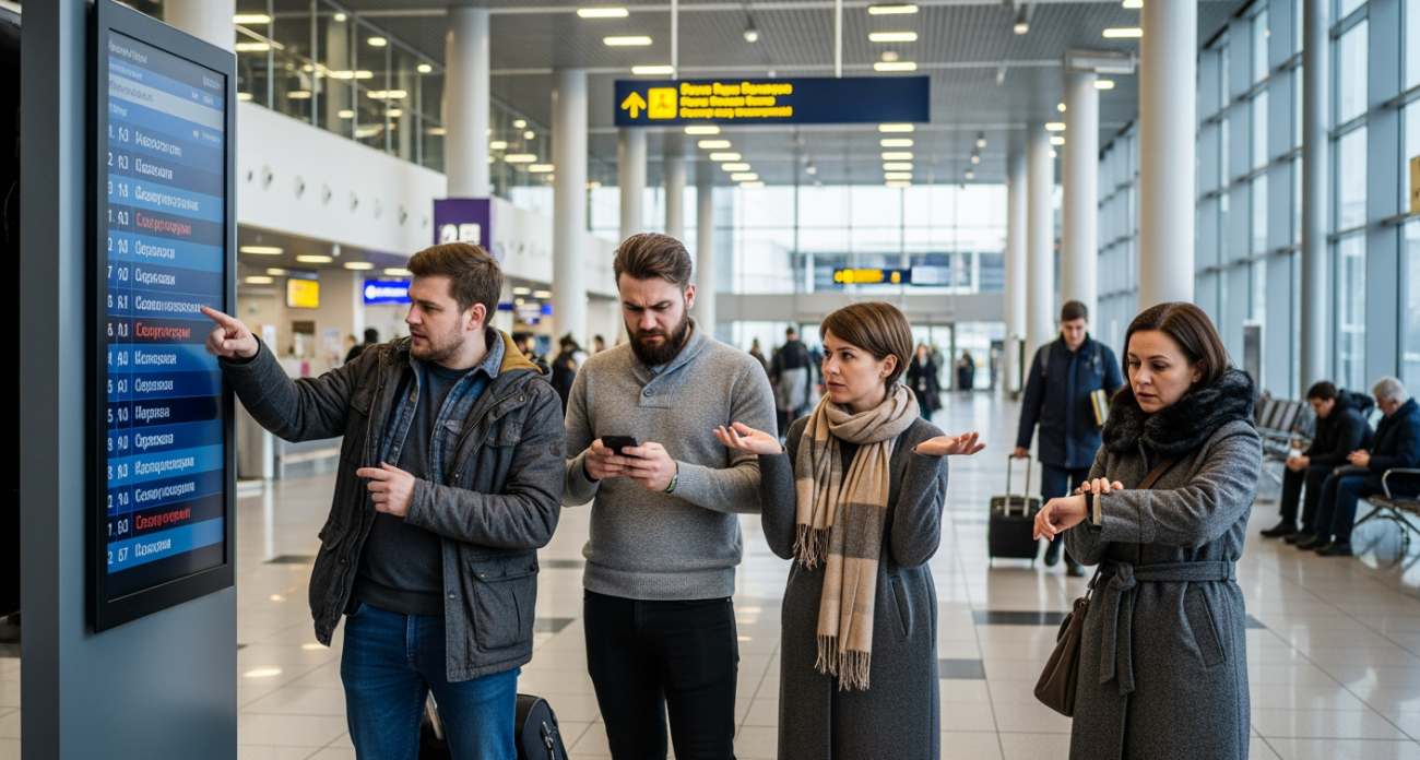 Аэропорт Иванова час без связи: пассажиры не узнают о рейсах