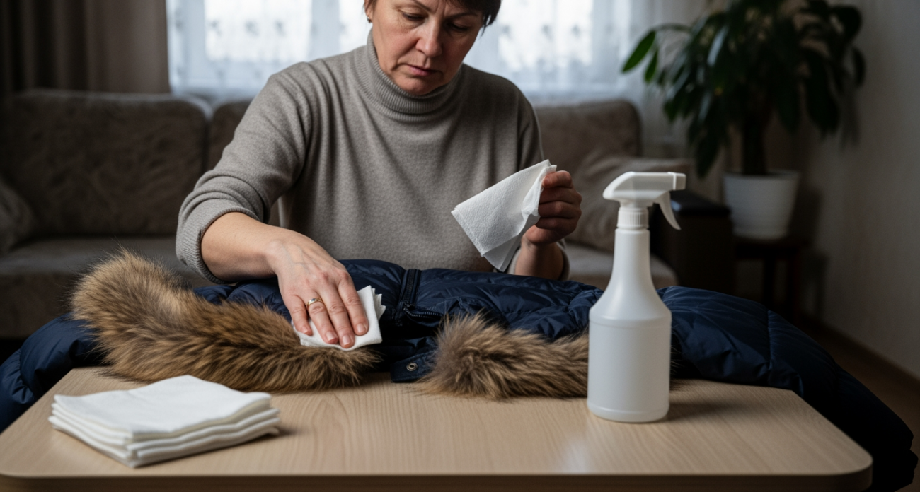 Грязный воротник пуховика спасает одно копеечное средство: проверил три способа и выбрал самый эффективный