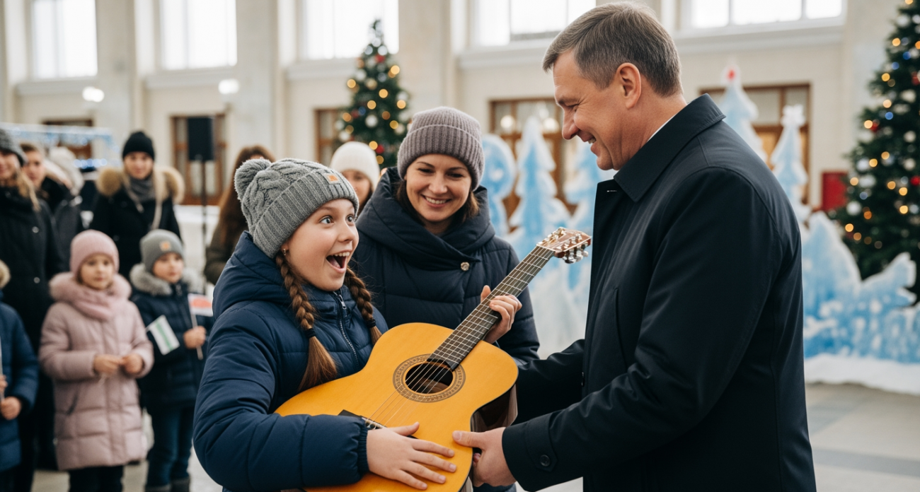 Губернатор подарил гитару мечты: как сработала «Елка желаний»