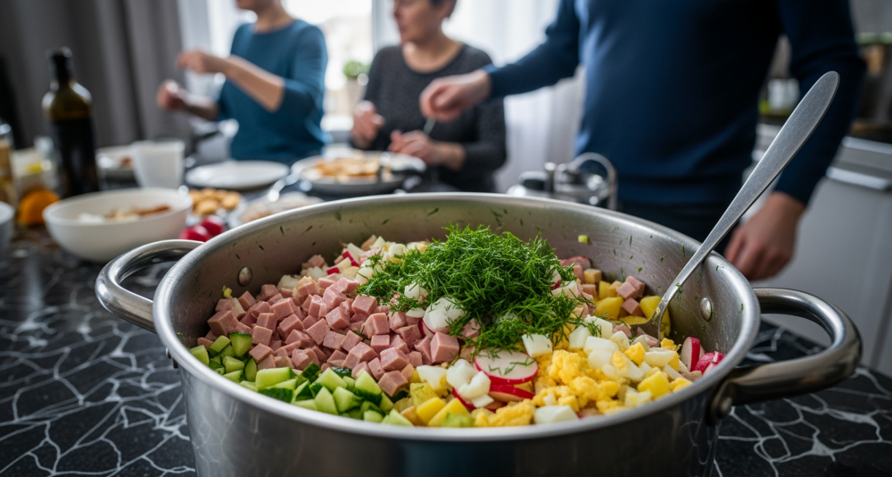 Безопасно ли хранить оливье в холодильнике четыре дня подряд. Врач дала честный ответ