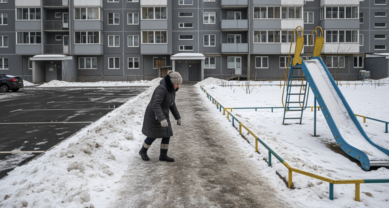 На Бакинском проезде Иванова годы подряд царят ямы и снег