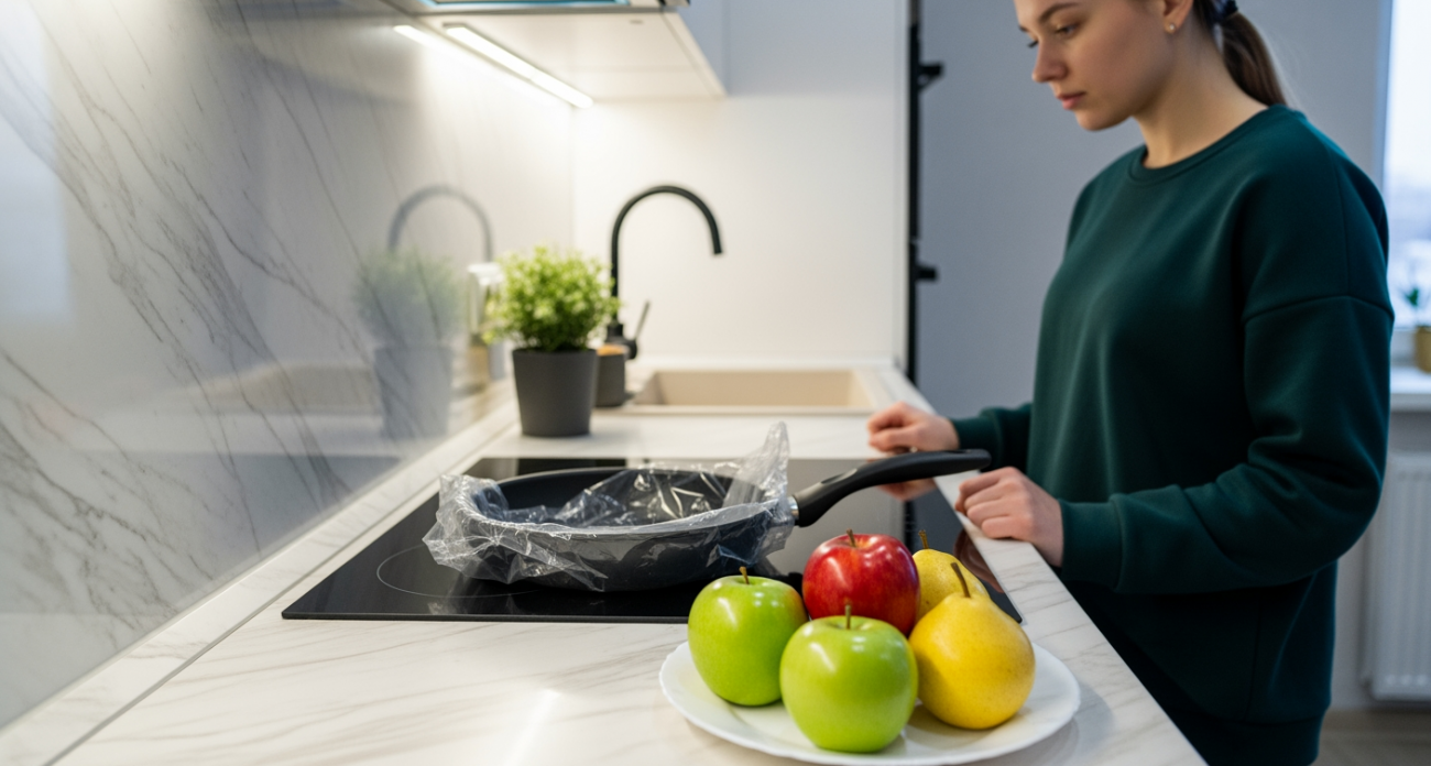 Сковороду в пакет — нагар уходит за секунду, посуда блестит как новая, хозяйки в шоке от результата