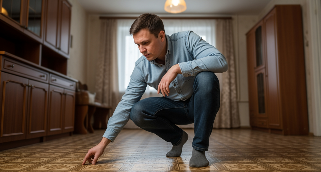 Выгоревший линолеум спасен: простой способ, который работает. Сохраните себе