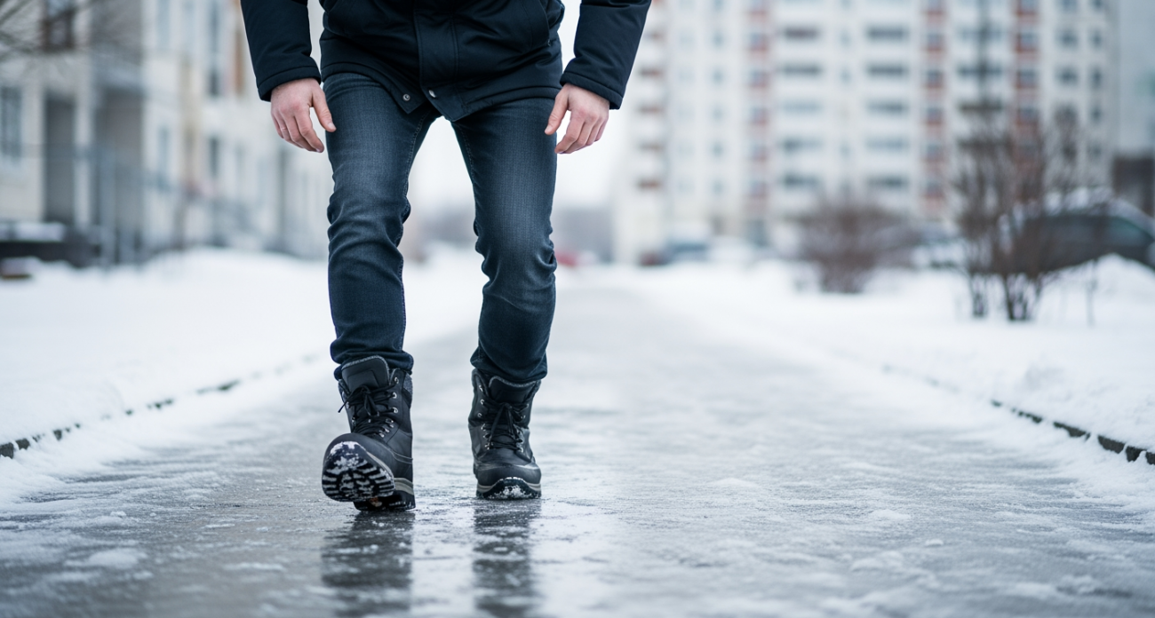 Применяю бабушкин лайфхак с солью - весь сезон хожу по льду как по асфальту