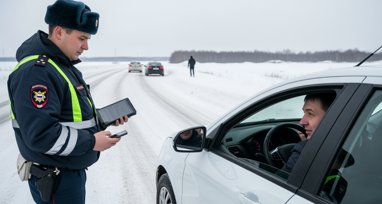 Как оспорить штраф ГИБДД, если разметку скрыл снег и лед