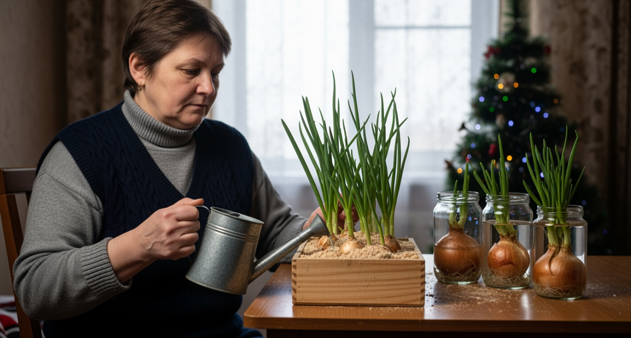 Домашний лук за неделю: два метода выращивания экологичной зелени - непрерывный урожай сочных перьев даже в зимние месяцы