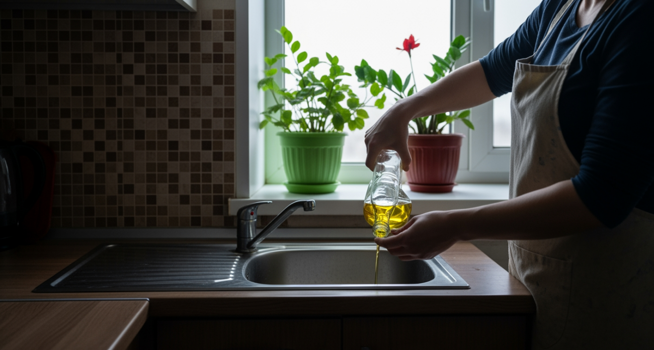 Простой трюк с подсолнечным маслом в раковине перед выходом из дома - соседка поделилась полезной хитростью