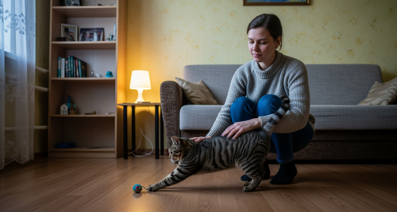 Когда кошка точит когти, увидев вас — это скрытый знак особой привязанности