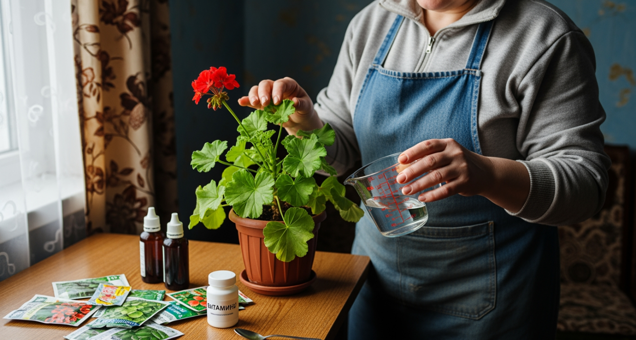 Герань без сухих листьев: секретная февральская подкормка для пышного и продолжительного цветения