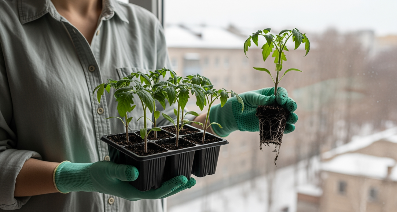 Всего одна секретная подкормка превратит вашу хилую рассаду томатов в крепкие стебли за считанные дни