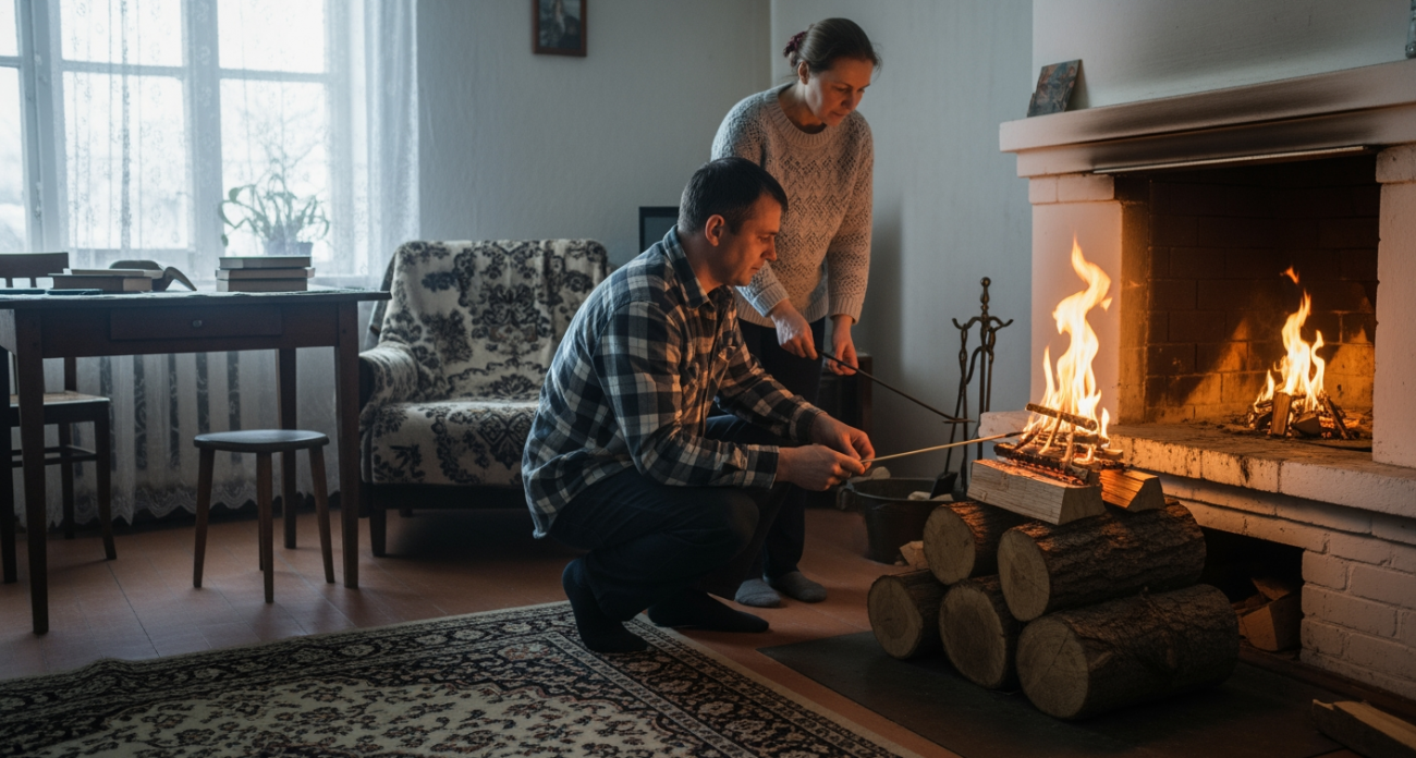 Старинный метод укладки дров, о котором молчат продавцы печей, позволяет топить вдвое дольше на том же запасе