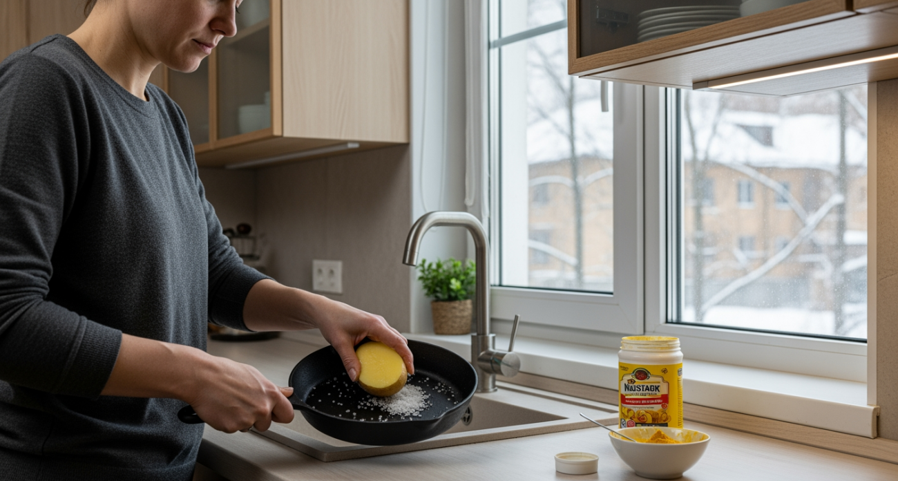 Секрет сверкающей посуды от шеф-повара: домашний метод очистки сковородок без бытовой химии экономит деньги и время