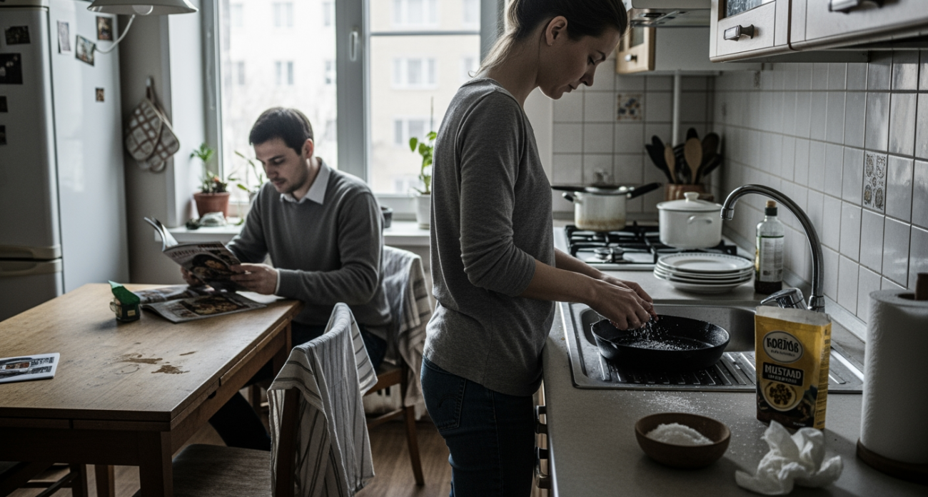 Забудьте о магазинных средствах – секретный метод шеф-поваров превращает даже самую грязную сковороду в зеркало за минуты
