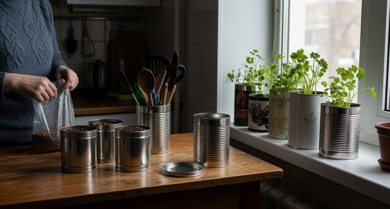 Простой трюк с пустыми банками от кофе экономит семейный бюджет и решает десятки бытовых проблем