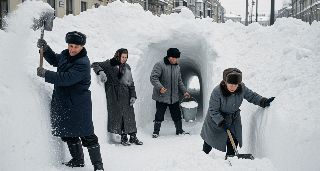 Снежный плен 70-го: как целый миллионник оказался под трехметровым одеялом и выжил в январском коллапсе