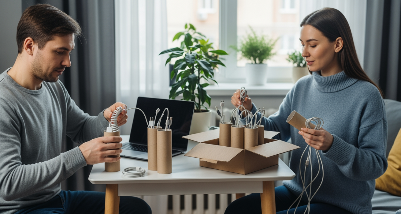 Не спешите выбрасывать картонные рулоны из-под туалетки — они заменят дорогие органайзеры и решат кучу бытовых проблем