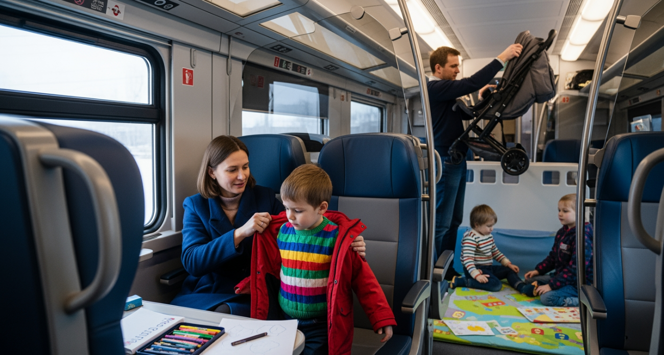 Семейный вагон в Сапсане: комфорт и вкусная еда для детей, но мы нашли подводный камень