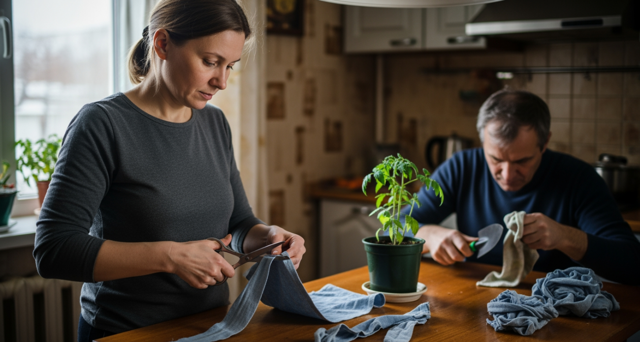 Старые лоскутки ткани превращаются в полезные вещи для дачи и дома благодаря простым хитростям