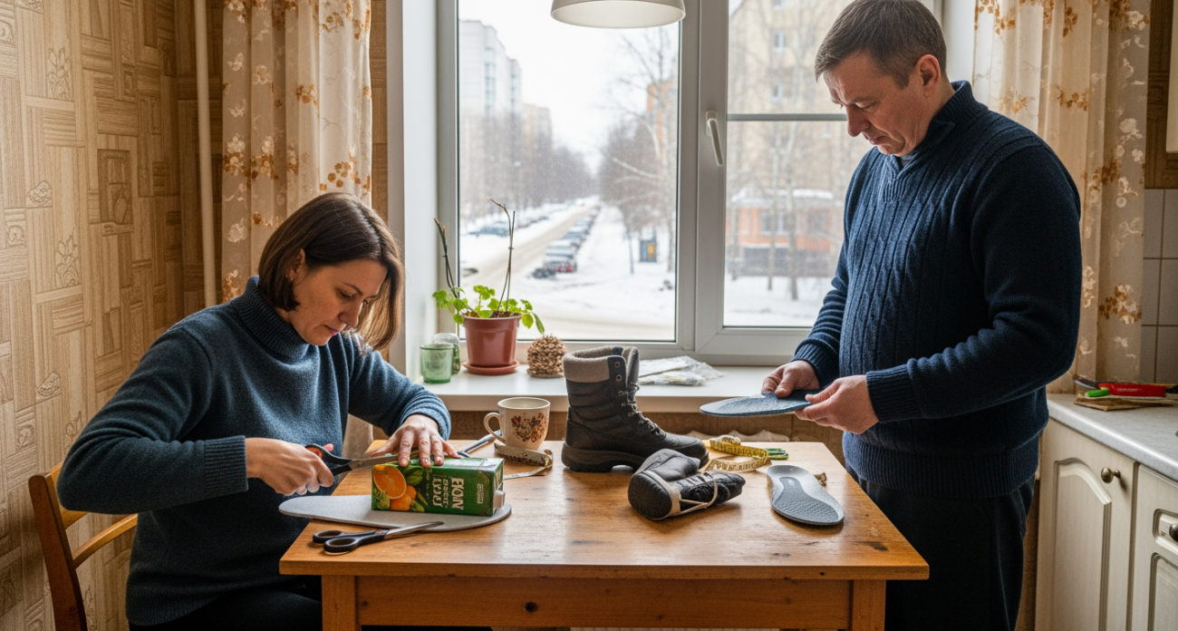 Старинный трюк с фольгой от деревенской мудрости: как пенсионеры всю зиму ходят в тепле даже в дешевой обуви