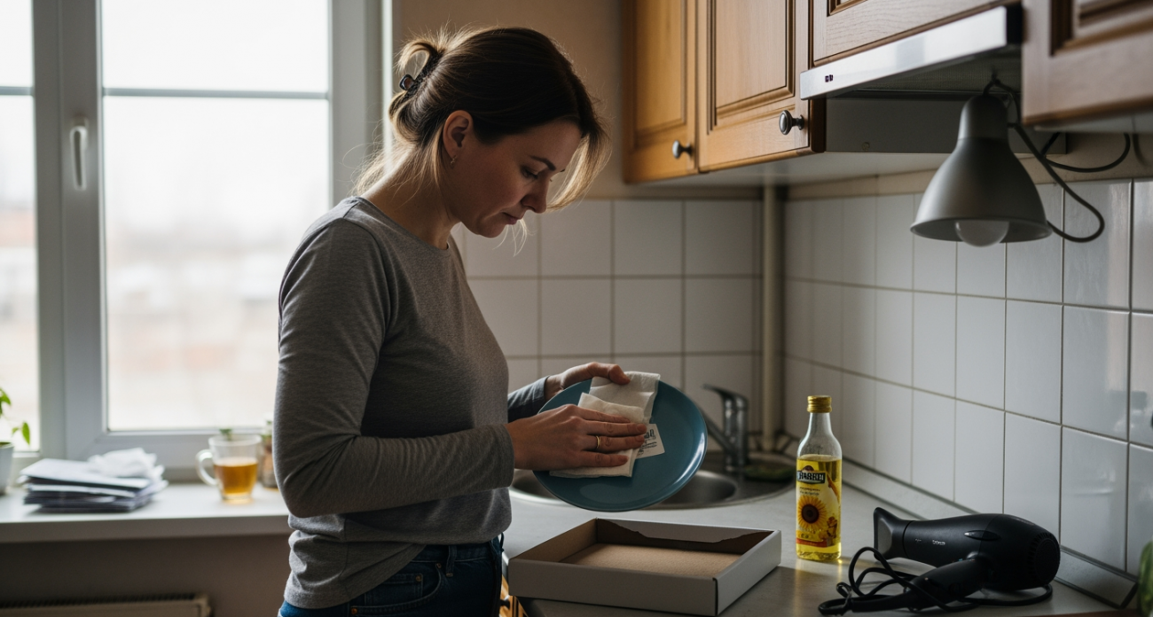 Копеечный лайфхак для тех, кто устал мучиться с липкими следами наклеек на любимых вещах