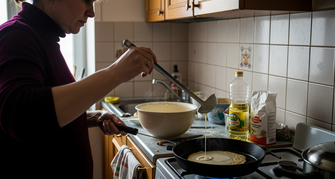 Простой трюк с двумя ложками делает блины эластичными и они больше никогда не порвутся