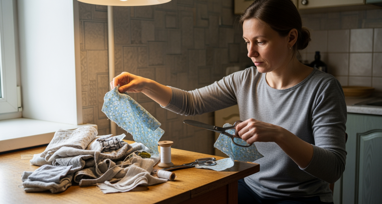 Старые лоскутки ткани превращаются в полезные вещи для дома — 5 идей которые вас вдохновят