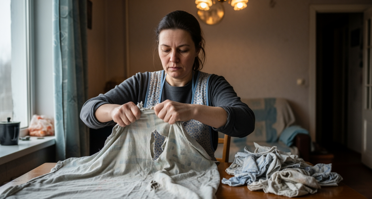 Старое постельное белье превращается в полезные вещи для дома за 10 минут без шитья