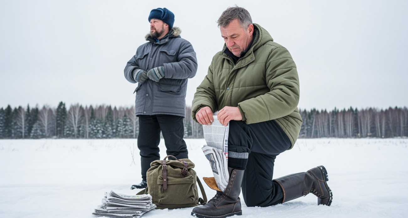 Старый дедовский способ согреть ноги в мороз при помощи того, что есть в каждом доме