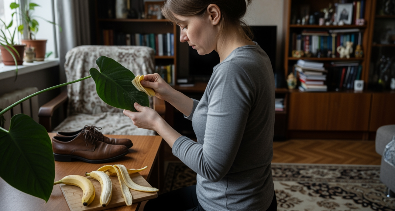 Выбрасывала банановую кожуру в мусор пока не узнала про этот способ применения дома