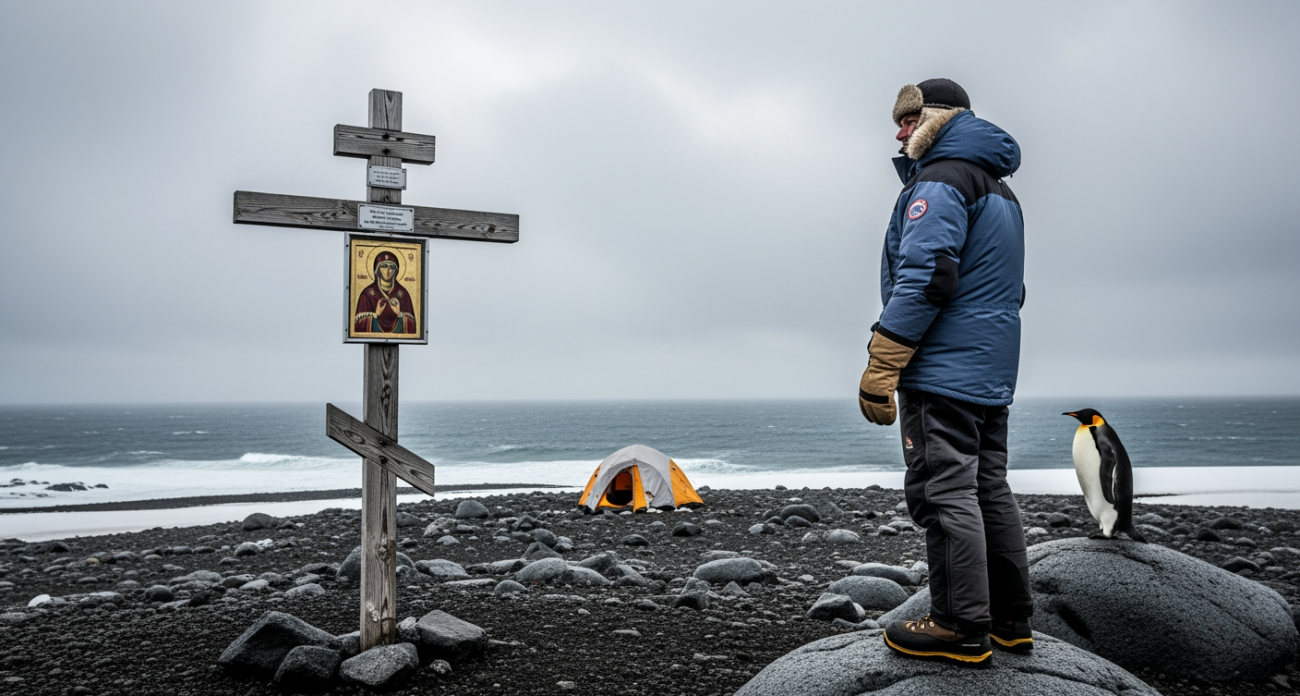 Конюхов установил в Антарктиде крест с иконой возрастом 370 лет