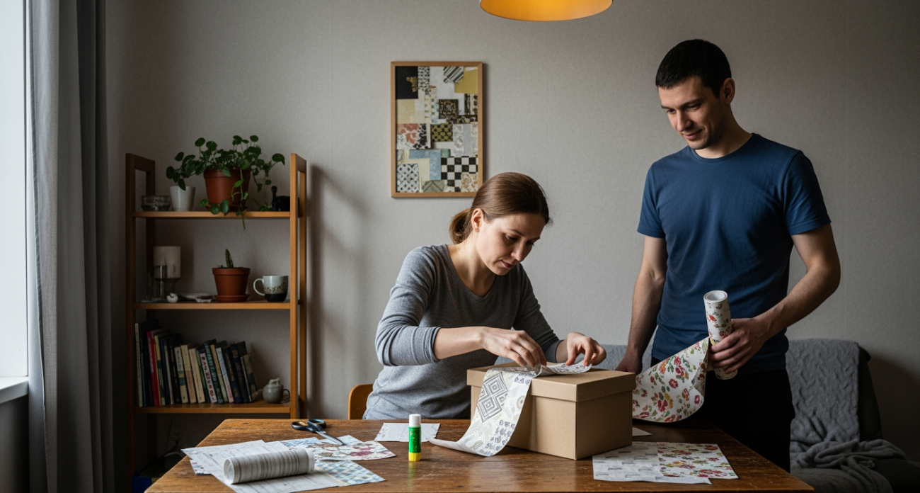 Мои поделки из остатков обоев выглядят так дорого, что гости спрашивают где я такое покупаю