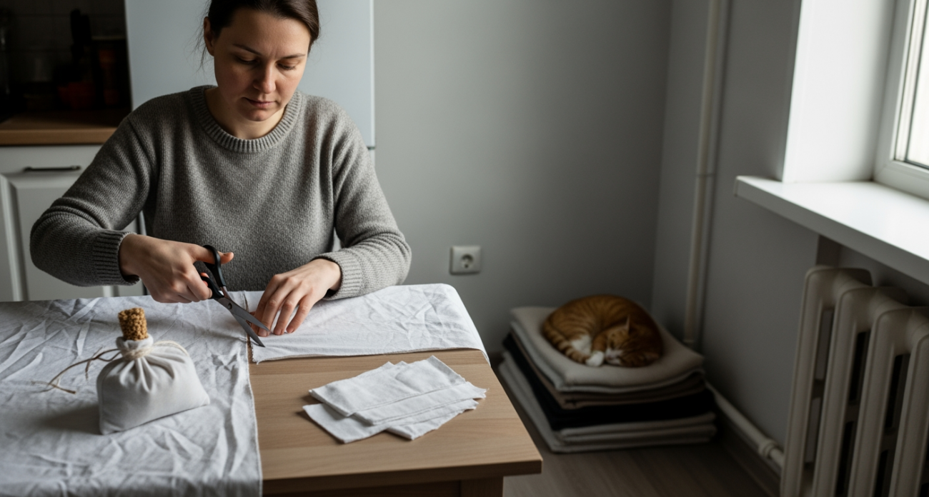 Не выбрасывайте старые простыни и пододеяльники — покажу как сделать из них нужные вещи